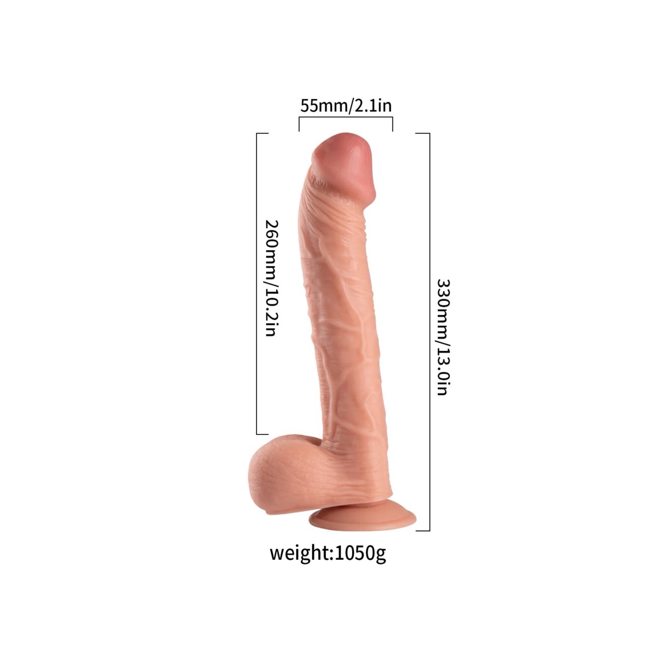 Dildo Marcos XXL 33Cm Realista Dildo Gigante