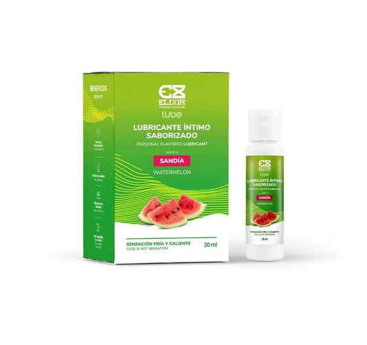 Lubricante Íntimo Sandía  Elixir 30ml Sensación Fría Caliente