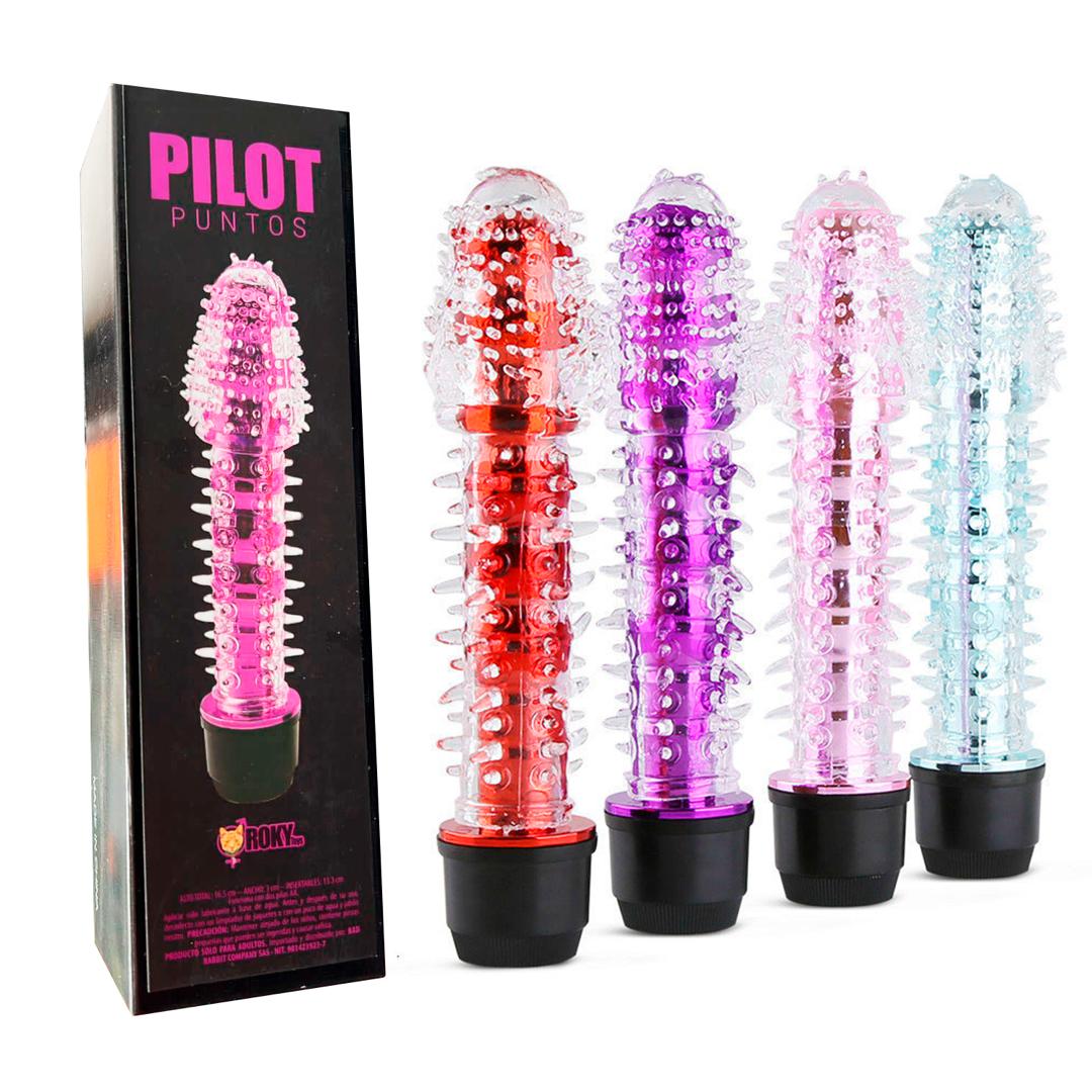 Vibrador 17cm Pilot Puntos Texturizado
