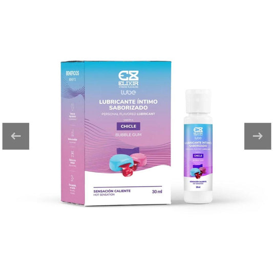 Lubricante Íntimo Sabor Chicle Con Sensación Caliente 30ml