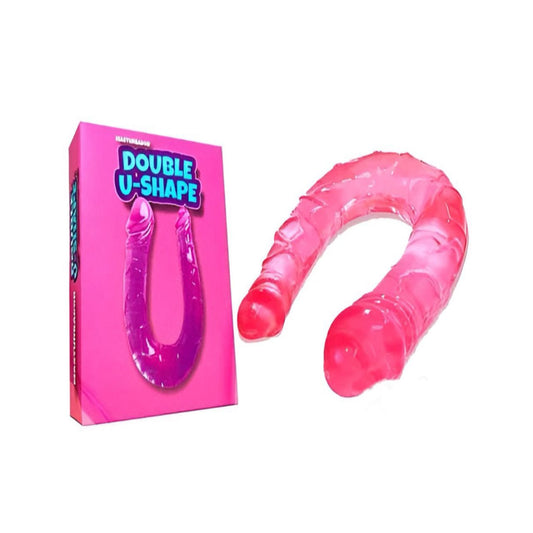 Masturbador Doble Penetración Dildo  Double U-shape