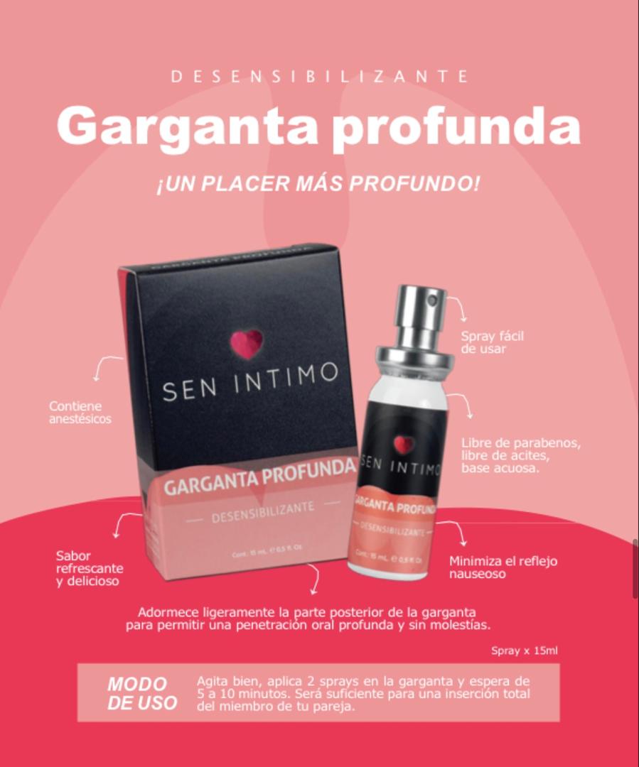 Garganta Profunda Spray Desensibilizante Sexo Oral 15 ml