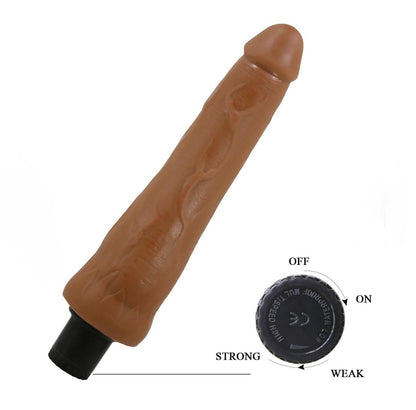 Vibrador Masturbador Realista 25cm Con Piel Deslizante Alfredo