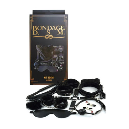 Kit Sado 10 Piezas Bdsm Sadomasoquismo Bondage