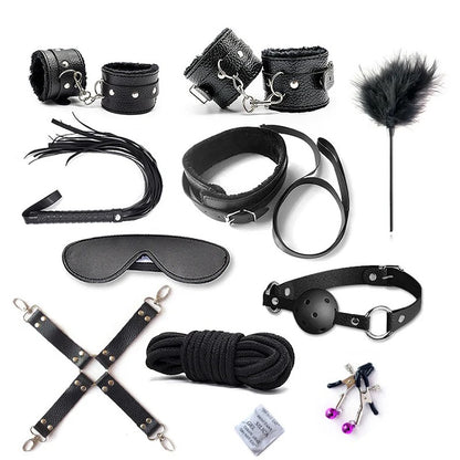 Kit Sado 10 Piezas Bdsm Sadomasoquismo Bondage