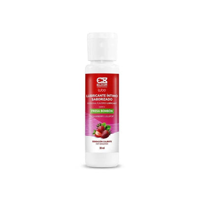 Lubricante Íntimo Saborizado Elixir Fresa Bombón 30ml