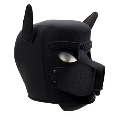Máscara De Perro Black Play Dog Bondage Mask Puppy