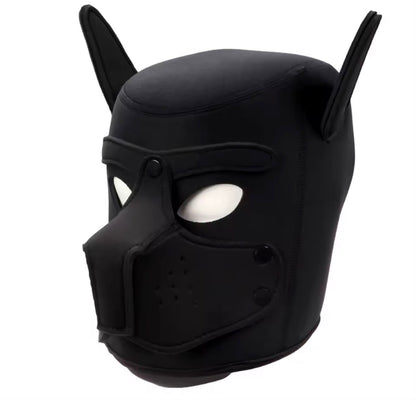 Máscara De Perro Black Play Dog Bondage Mask Puppy
