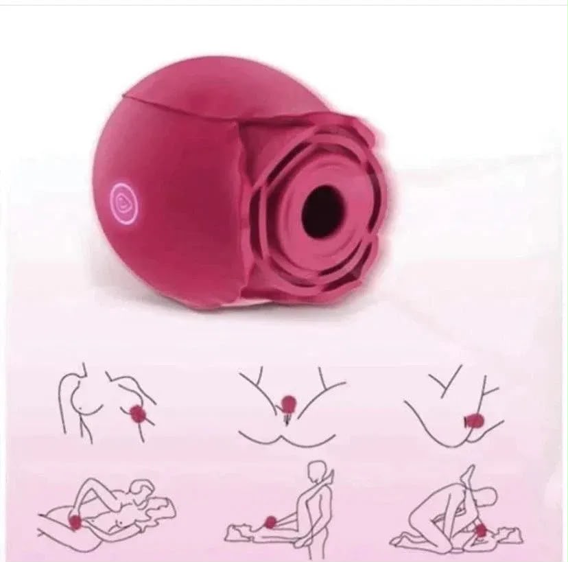 Succionador Clitoris 10 Modos De Succion Rosa Estimulador De Clitoris Y Pezon Recargable